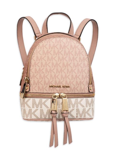 michael kors rhea zip small backpack ballet|michael michael kors rhea zip backpack blossom ballet.